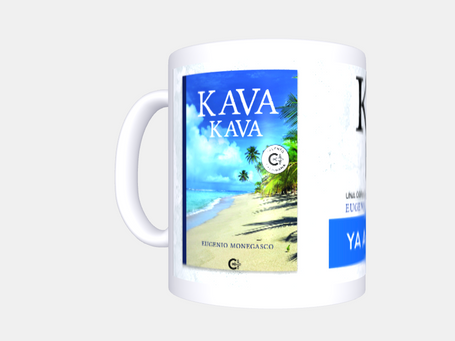 Taza de porcelana para un té o café calentito mientras lees Kava Kava.